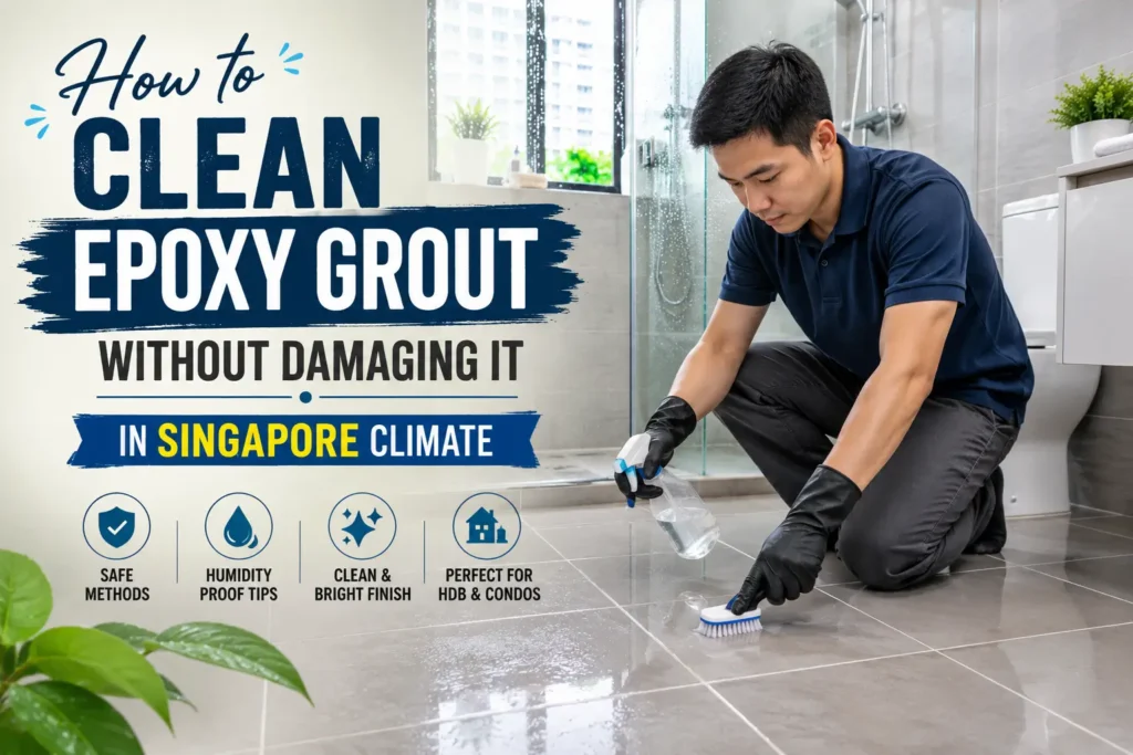 how to clean epoxy grout singapore