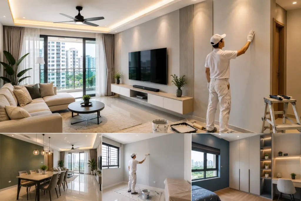 Modern Apartment Refresh and Painting Collage